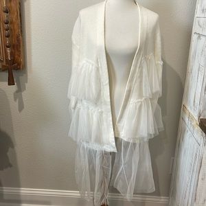 New without a tag womens tulle cardigan sweater